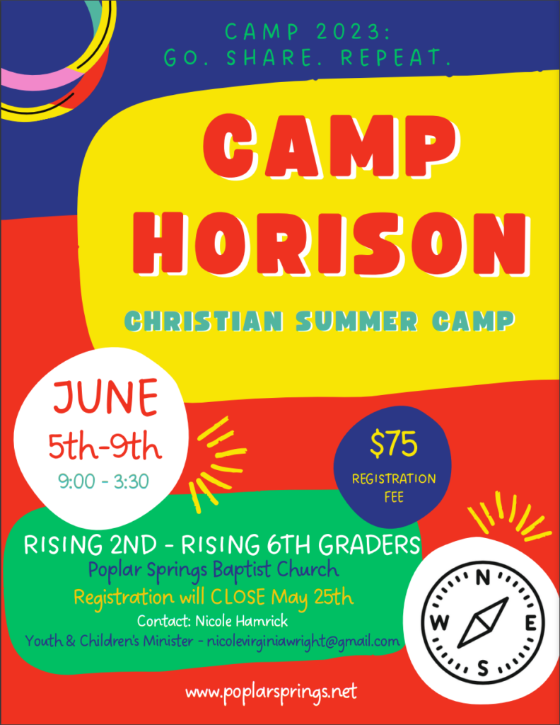 Camp Horison Flyer